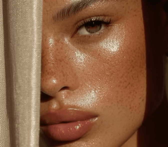 Retrato natural en luz cálida — fotografía editorial de la marca